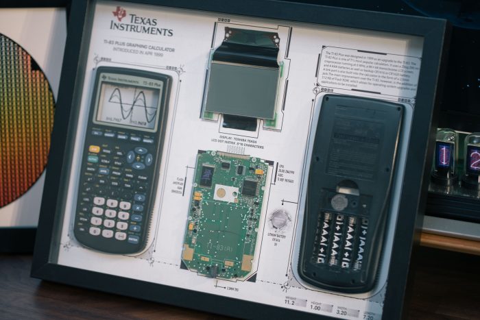 Disassembled Ti 83 Calculator With Frame, Frame Art of Texas Instrument Ti-83 - Image 7